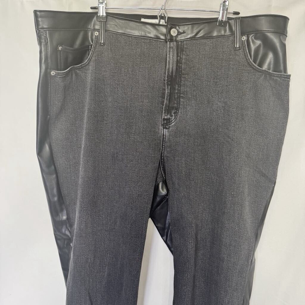 Abercrombie & Fitch The Ankle Straight Ultra High Rise Curve Love 37/24L Black - Picture 2 of 12